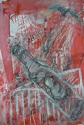 Baby-in-a-Bottle-watercolour-charcoal-painting