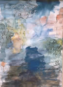 Cityscape-watercolour-ink