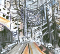Into-the-New-Millennium-chalk-pastel-charcoal-painting