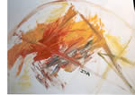 Yellow-Abstract-splash-Oil-Painting