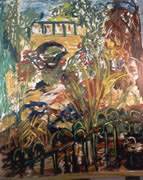 Lower-Pond-Waterlow-Park-oil-painting