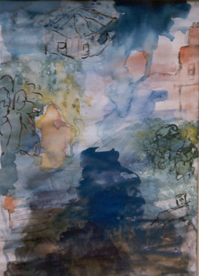 Cityscape-watercolour-painting