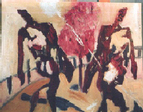 Facing-Myself-oil-painting