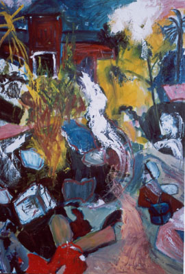 Memory-to-my-Roots(After-Kitaj)-oil-painting