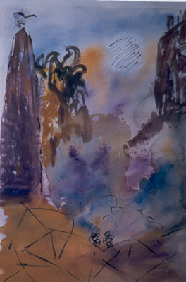 Moonscape-watercolour-painting
