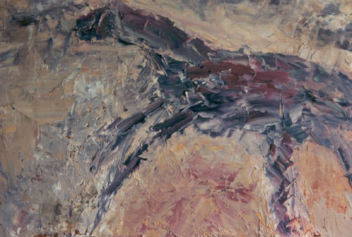 Purple-Animal-oil-painting