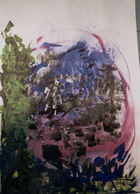 Swiss-Mountain-scene-watercolour-painting