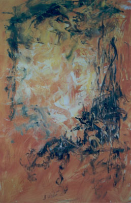 White-Face-in-Yellow-oil-painting