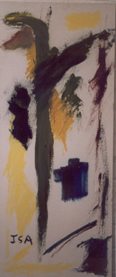 Woman-in-Flight-oil-painting