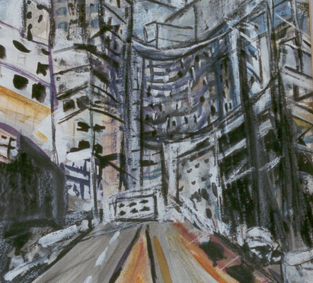 Into-the-New-Millennium-mixed-mdeia-painting