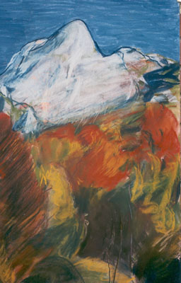 Montsegur-pastel-painting