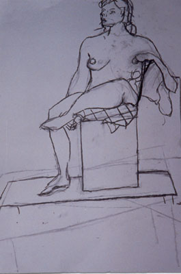 Nude-woman-Slade-charcoal-drawing
