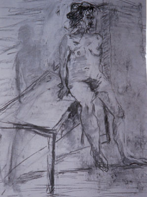 Nude-charcoal-Slade-charcoal-drawing