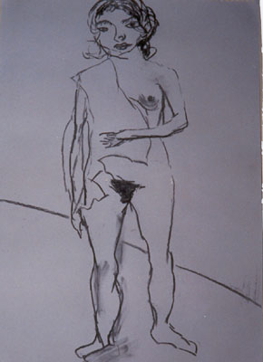 Standing-up-Nude-Slade-charcoal-drawing