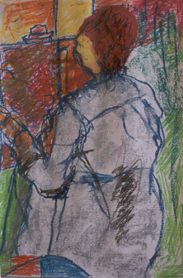 Annie-in-France-pastel-painting