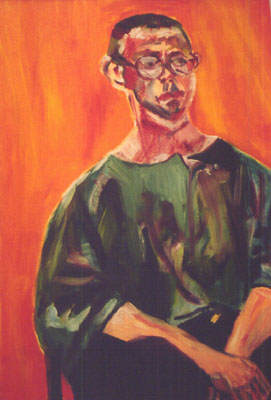 Man-in-Orange-oil-painting