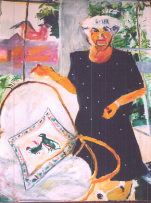 Mother-oil-painting