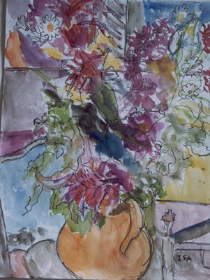 Watercolour-Flower-Arrangement