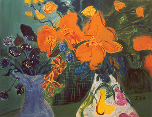 Orange-Lilies-oil-painting