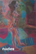 nudes, pastel, charcoal paintings