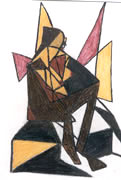Woman-0f-Trriangles-pastel-painting