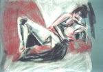 Woman-with-a-Moustache-pastel-painting