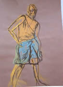 Fashion-model-looking-cool-pastel-painting
