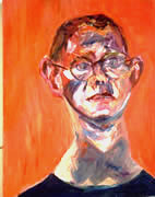 Man-in-orange-oil-painting