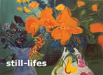 still-lifes, flowers, oil painting