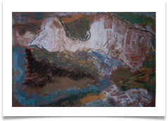 Burling Gap :: Pastel on  Paper (Framed) :: 22" x 18" ::  315