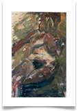Seated Nude Oil Slade :: Oil on Paper :: 28"x22" ::  515