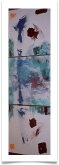 Triptych :: Oil on 3 Canvasses :: 45" x 18" ::  1,565